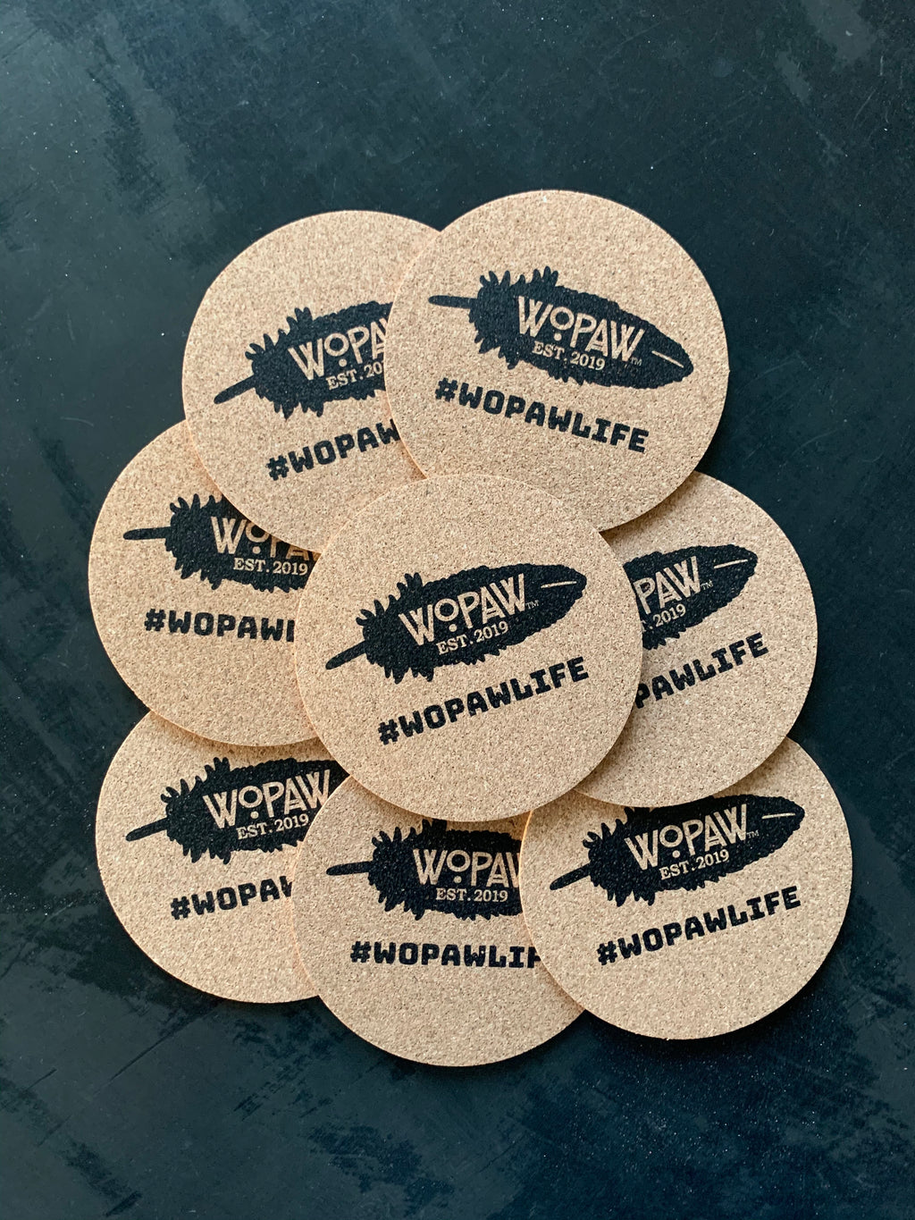 WOPAW Cork Coasters Set